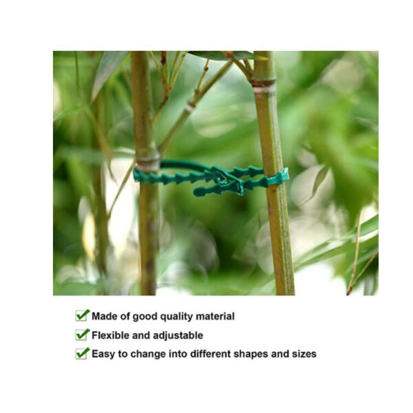 Soft adjustable size easy to use and reusable PE plant stakes clips twist tie plant garden cable ties - Image 6