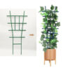 Hot sale dark green PP planters support rings cages trellis garden trellis tall plant support