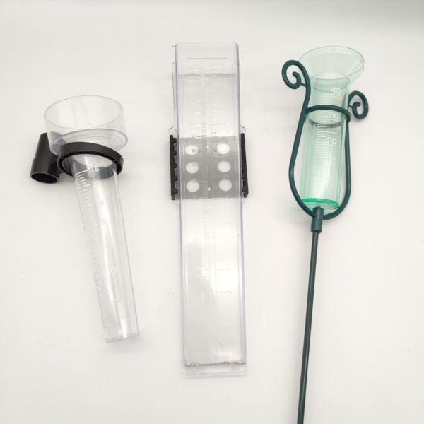 High quality multi style colored plastic rain gauge glass garden plastic rain gauge plastic measuring