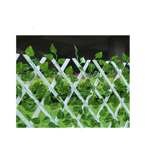 Home Decoration OEM color PVC 1.0m*2.0m expanding trellis flower fence for garden - Image 4