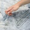 Garden staples/u shaped turf nails/turf pins 15cm metal u shaped garden securing pegs sod staples