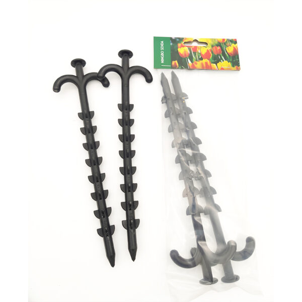 Hot sale 20cm Nylon or PP plastic ground screw shaped heavy duty drill screw in tent pegs - Image 5