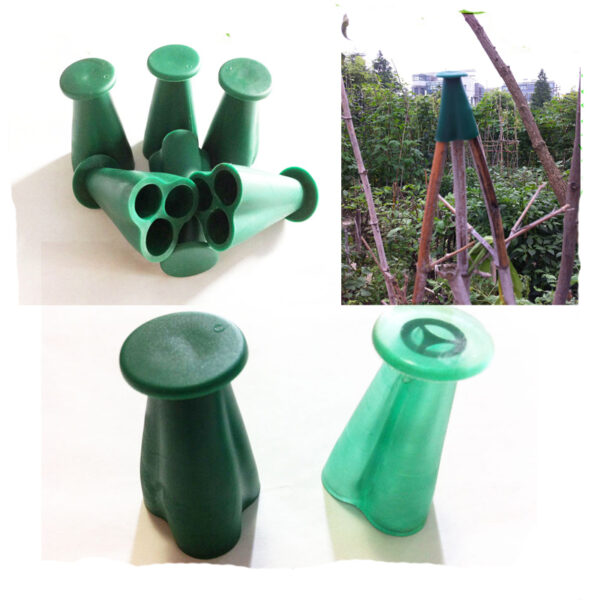 Most popular garden protector safety cane bamboo screw plastic garden cane caps - Image 4