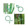 Dark green PE material 100pcs plant support plastic plant garden clips for potato vine