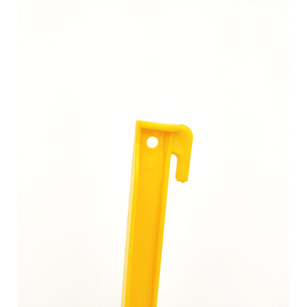 High quality yellow green PP 24cm custom ultralight plastic camping screw tent peg  heavy duty - Image 5