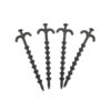 Hot sale 20cm Nylon or PP plastic ground screw shaped heavy duty drill screw in tent pegs