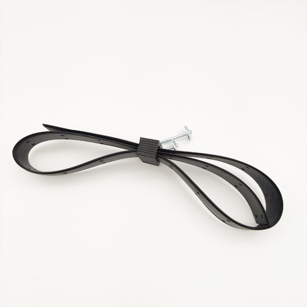 Easily adjustable reliability 90cm soft black TPR heavy duty plant rubber tree ties - Image 2