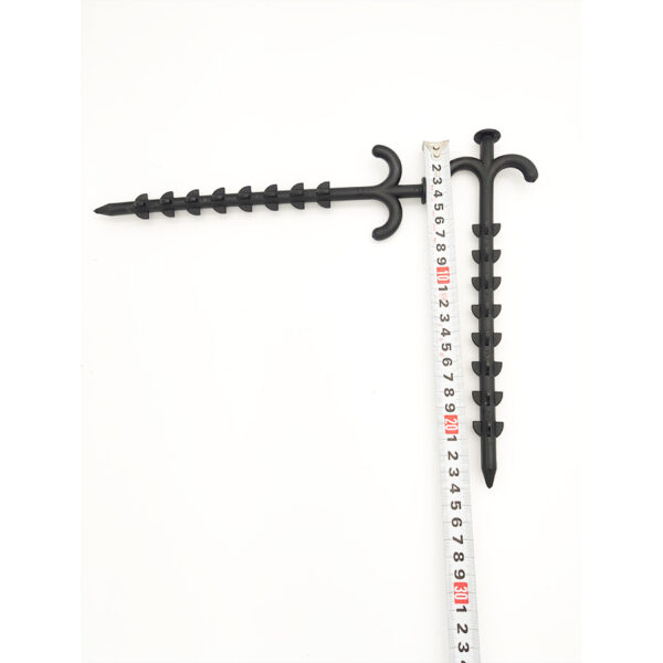 Hot sale 20cm Nylon or PP plastic ground screw shaped heavy duty drill screw in tent pegs - Image 6